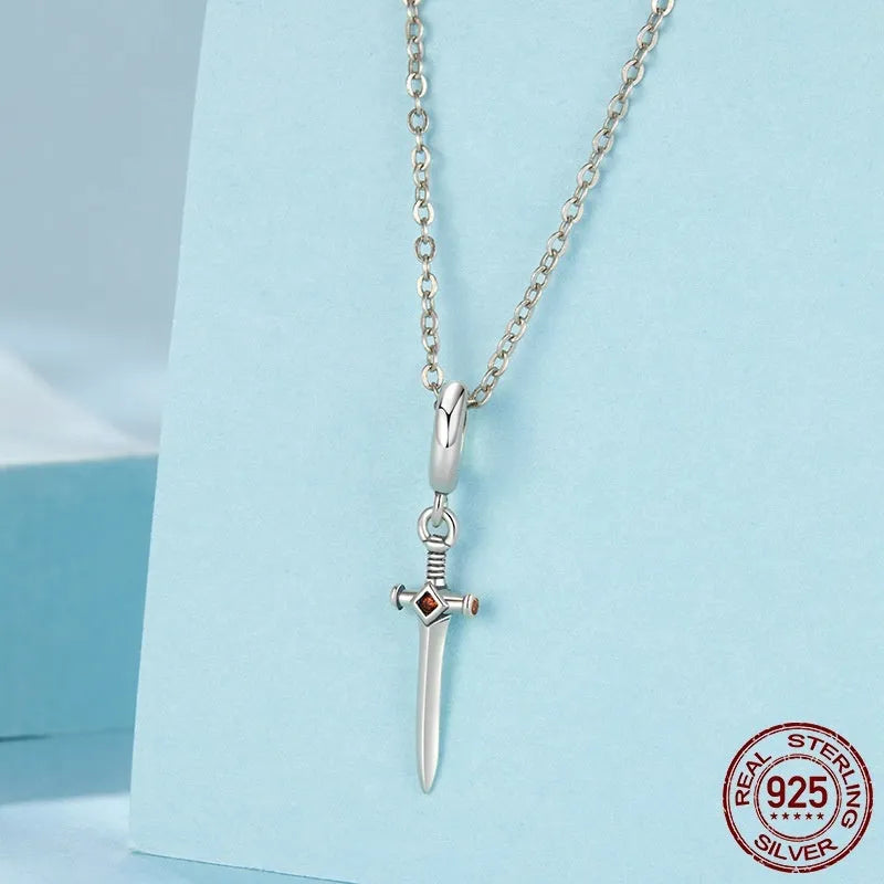 S925 sterling silver bead with inlay treatment, height 2.5cm, width 0.6cm, aperture 0.45cm