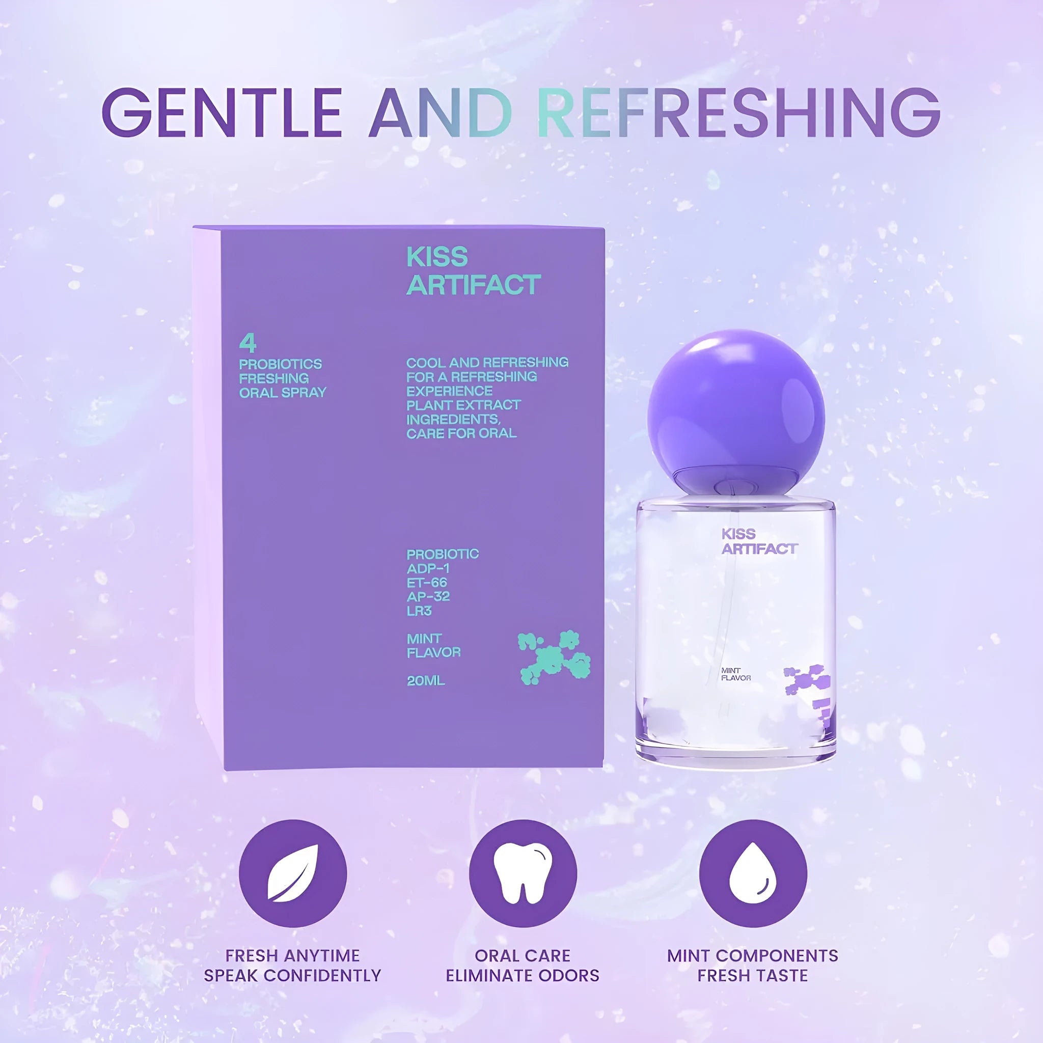 20ml oral spray bottle for hydration and oral moisturising care