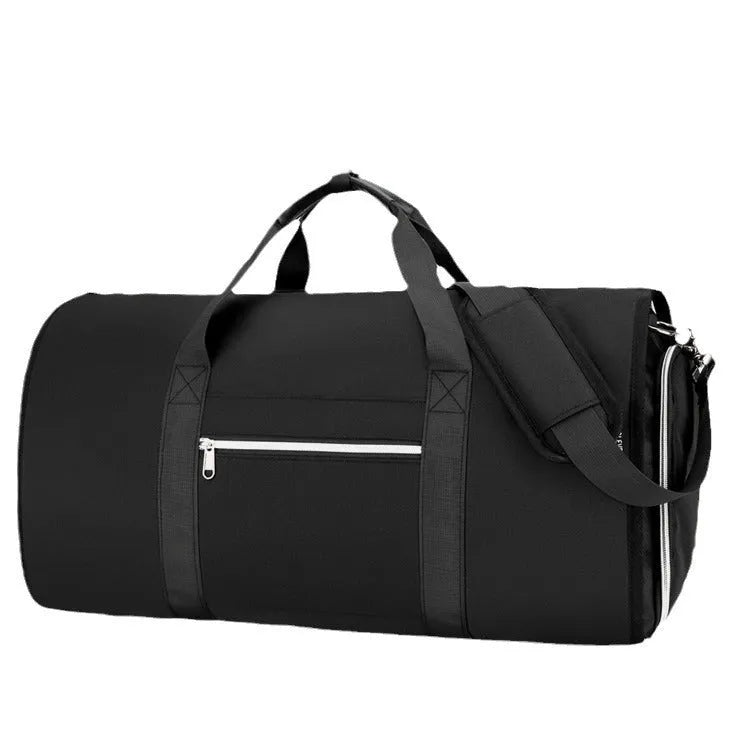 Waterproof oxford cloth sports bag with dry-wet separation compartments in grey colour