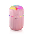 Compact white USB-powered mini humidifier with 300ml water tank