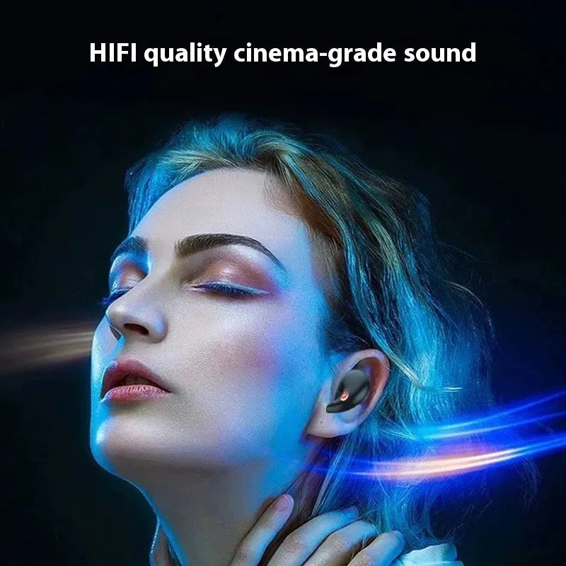 Mini J11 wireless Bluetooth headset in black in-ear sports style with charging bay