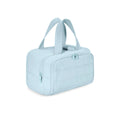 Large lightweight polyester travel toiletry bag in multiple colours with wide open design.
