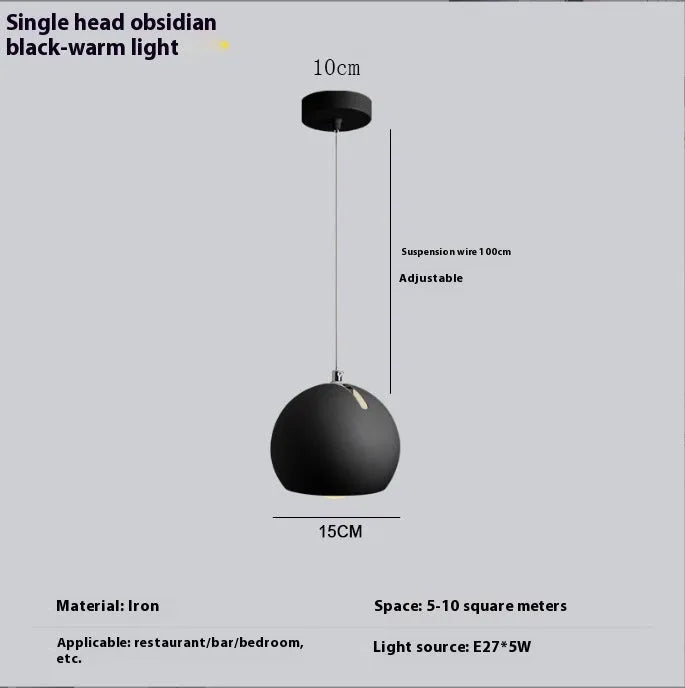 Nordic style ball chandelier table lamp in moon white finish with creative art design