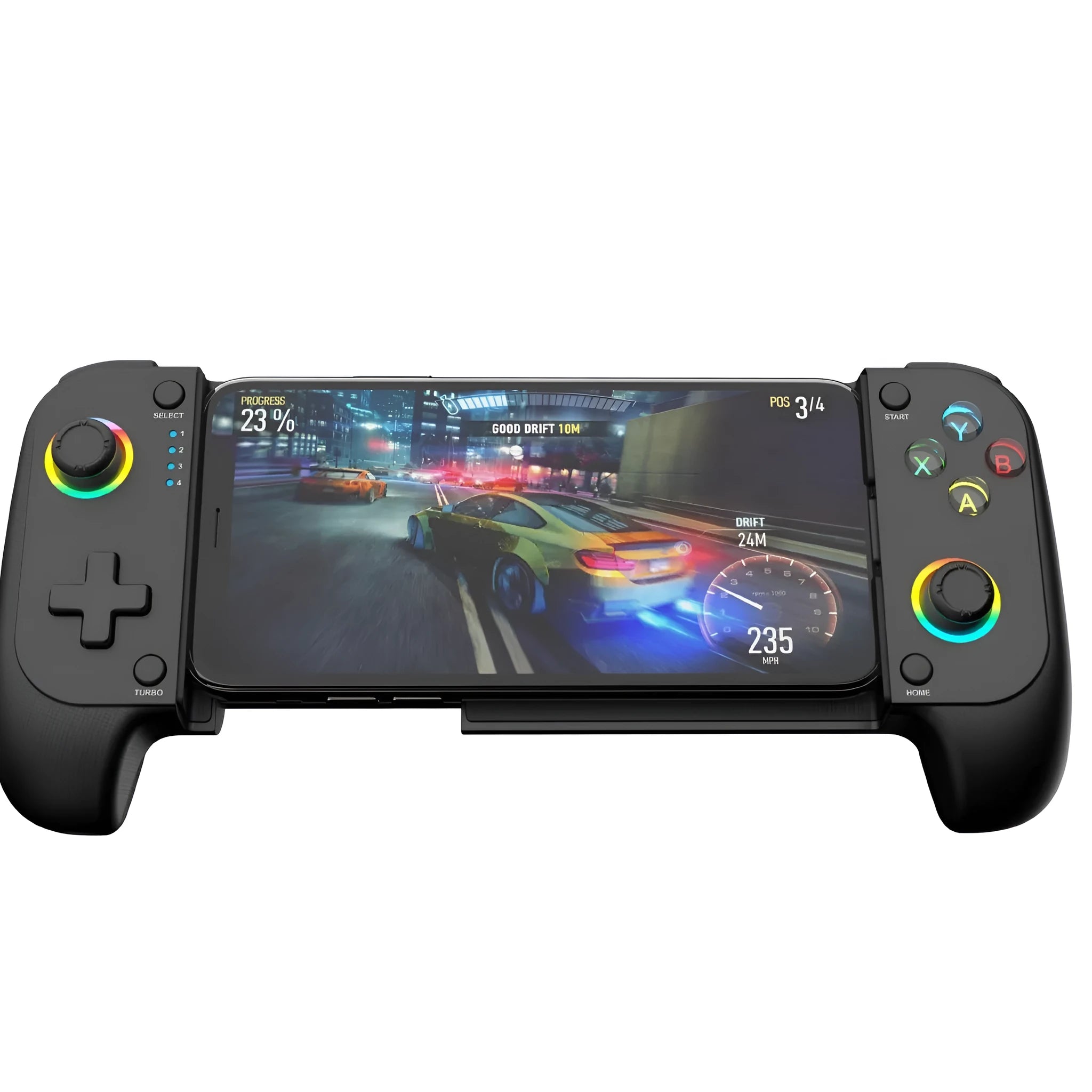 Bluetooth wireless game stretching handle controller for Android iOS mobile gaming