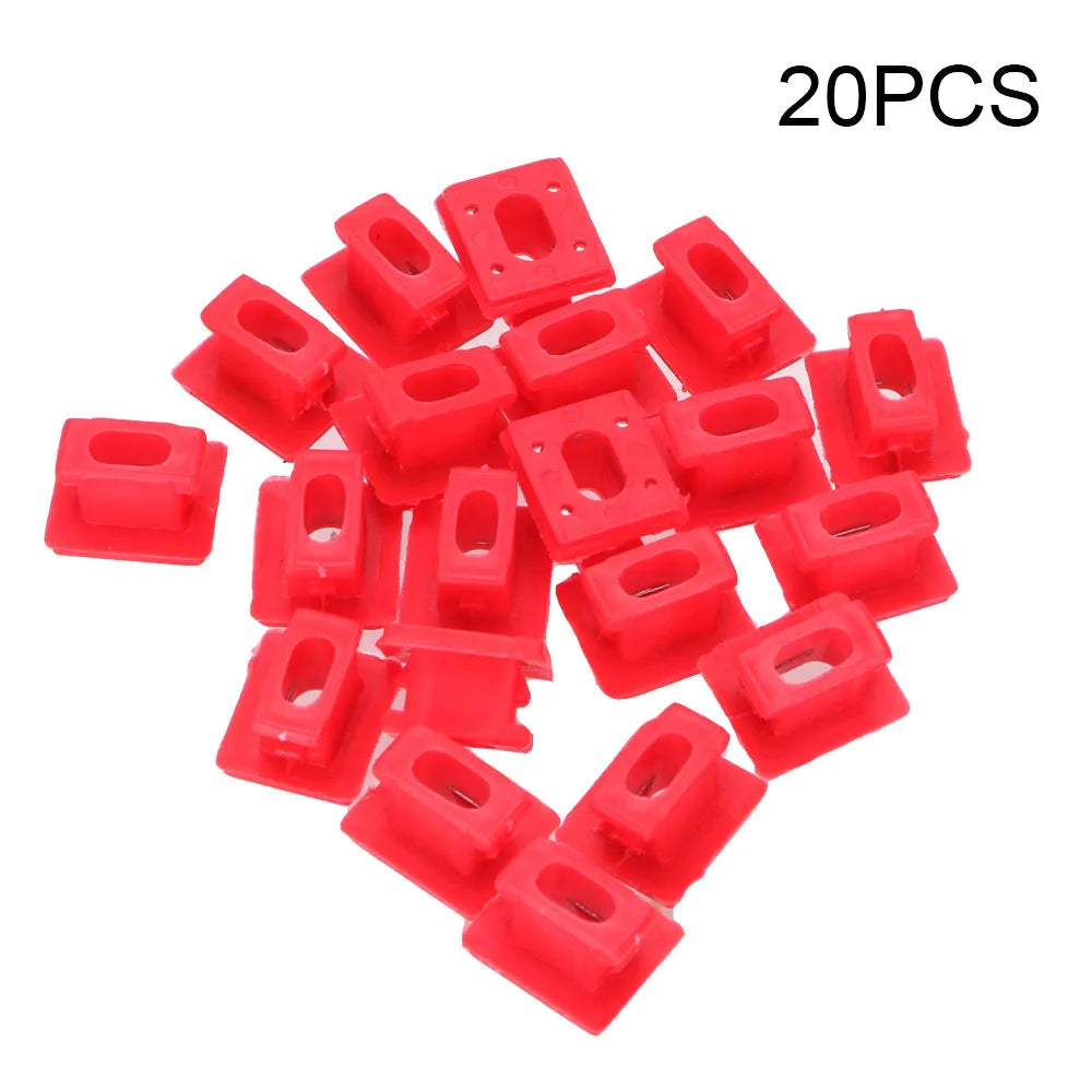 Black plastic BMW interior trim panel replacement clips snap fasteners