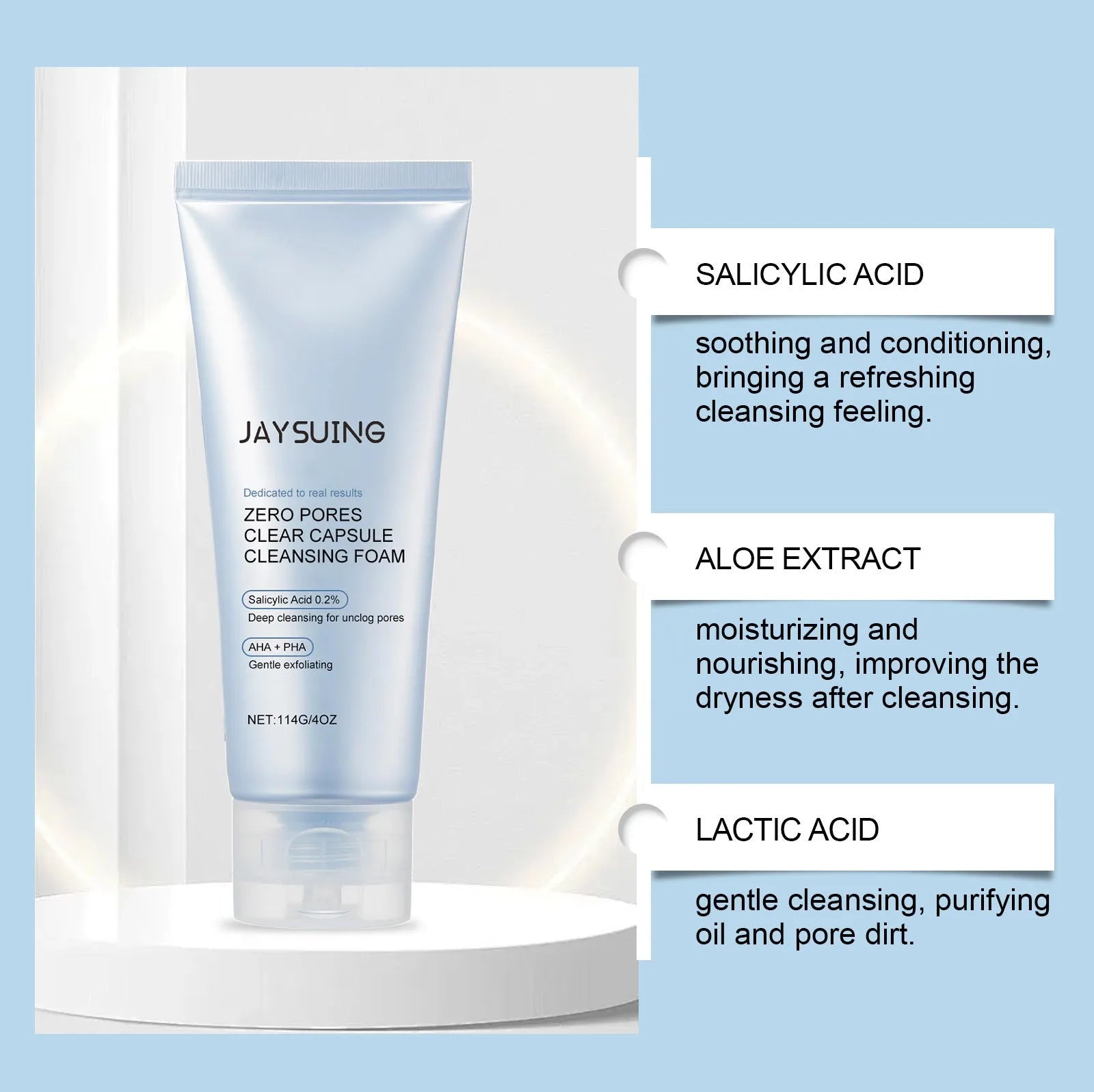 114g tube of salicylate cleansing facial cleanser for delicate pores