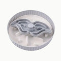 Pet rotating slow feeder bowl with interactive game board and licking mat in beige colour