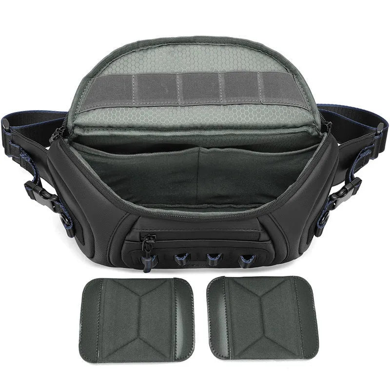 Oxford cloth waterproof shoulder camera bag in black, grey or green for DSLR equipment