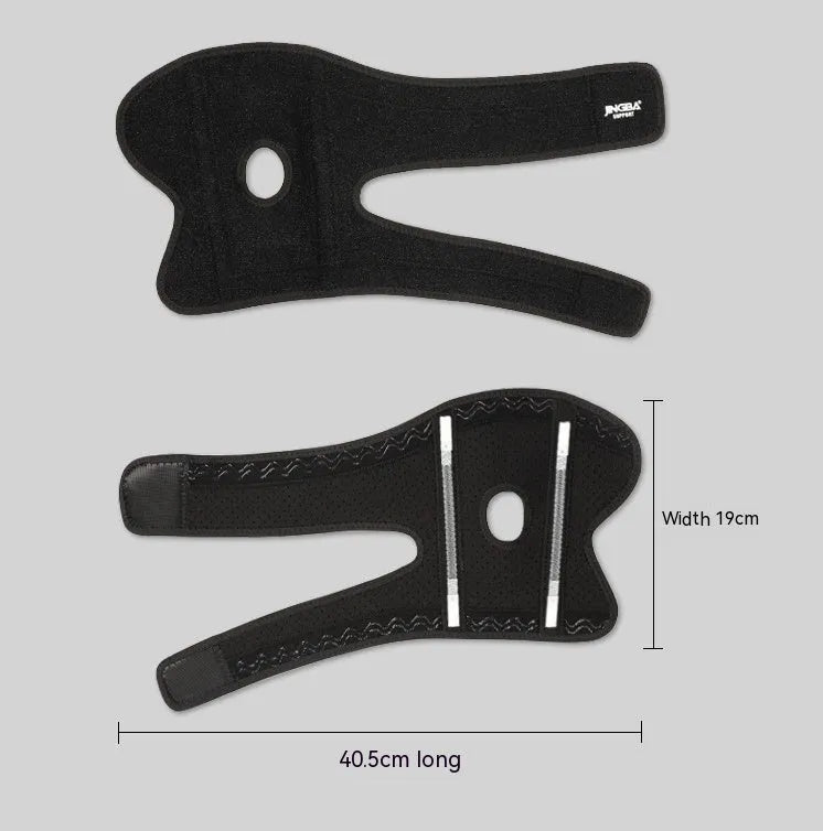 Black adjustable sports elbow guard for basketball, football, tennis and outdoor training activities