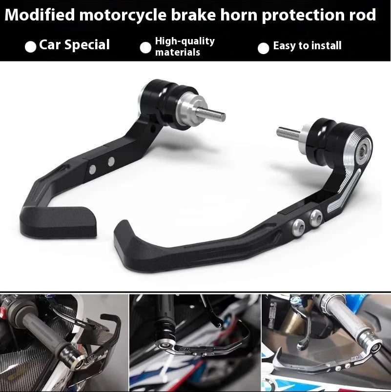 Pair of CNC machined black bow protection guards for CBR650F CBR650R motorcycle brake horn