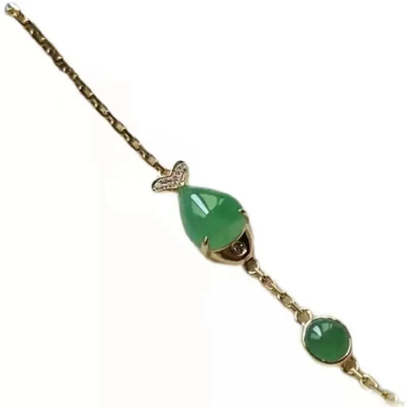 Copper bracelet with electroplated yellow gold finish and retro design