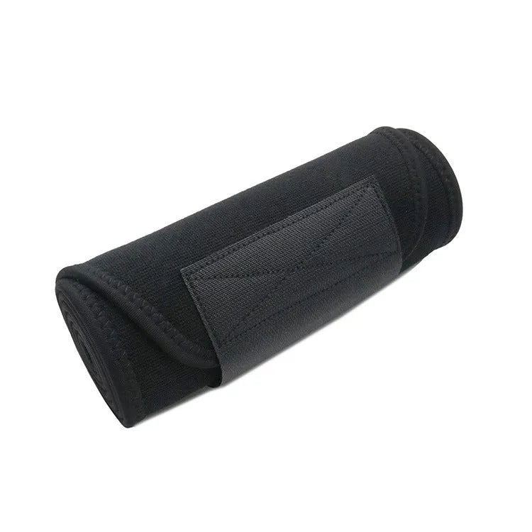 Neoprene lumbar support fitness belt in black, blue, or pink for waist protection.