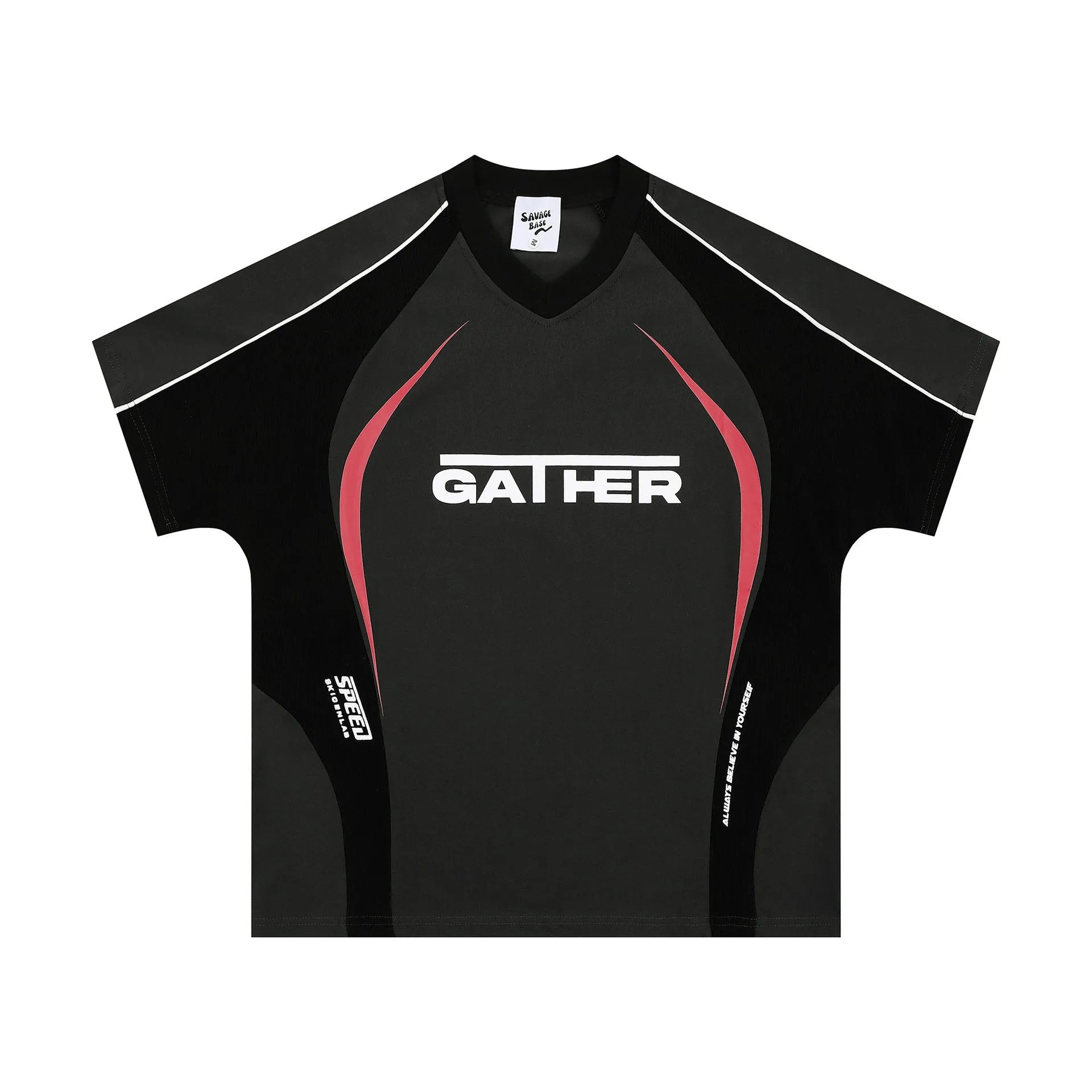 Men's loose fit T-shirt with colour matching letters print in black and apricot colour options