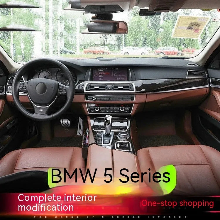 BMW 5 Series F10 interior door handle decorative trim strip in gloss black finish