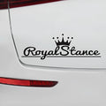 Colourful reflective vinyl car sticker with a crown design for vehicle decoration