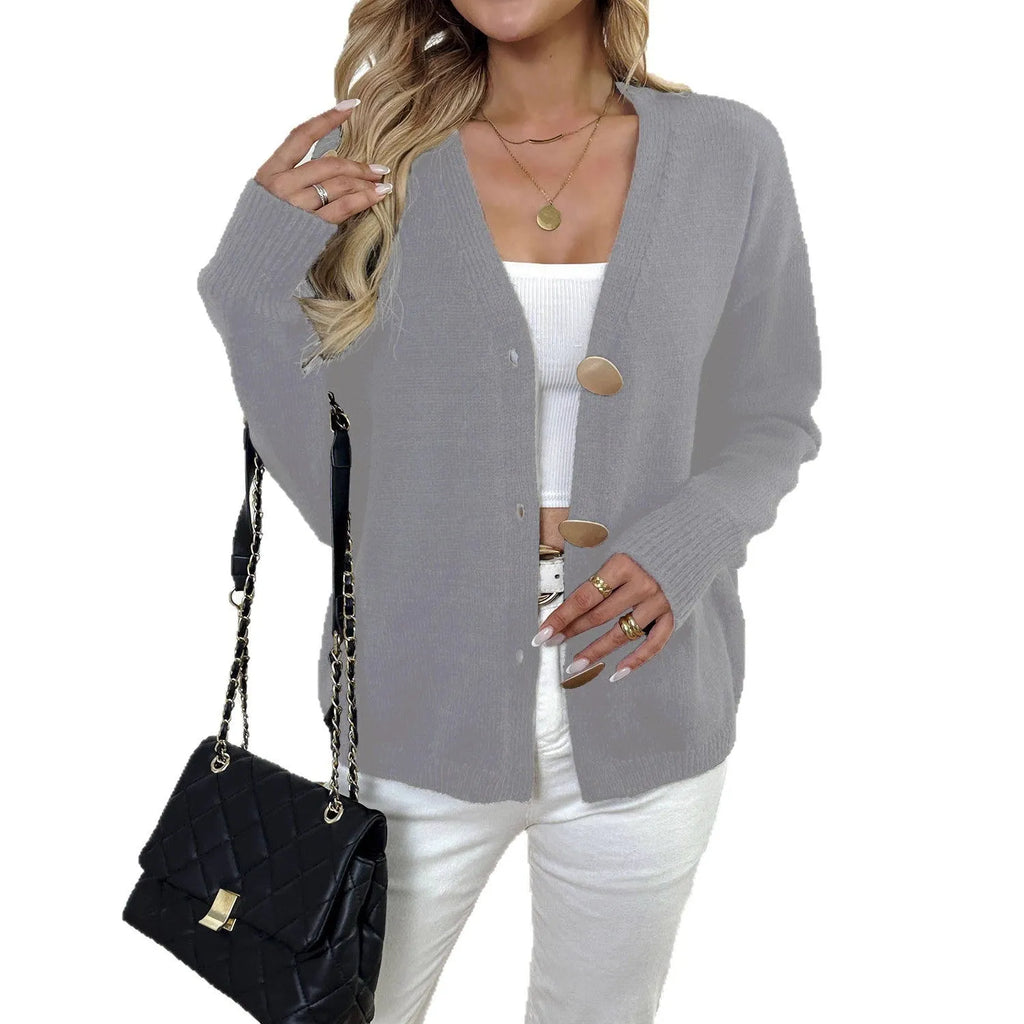 Women's deer plush long sleeve coat with irregular cut and princess sleeves in black colour
