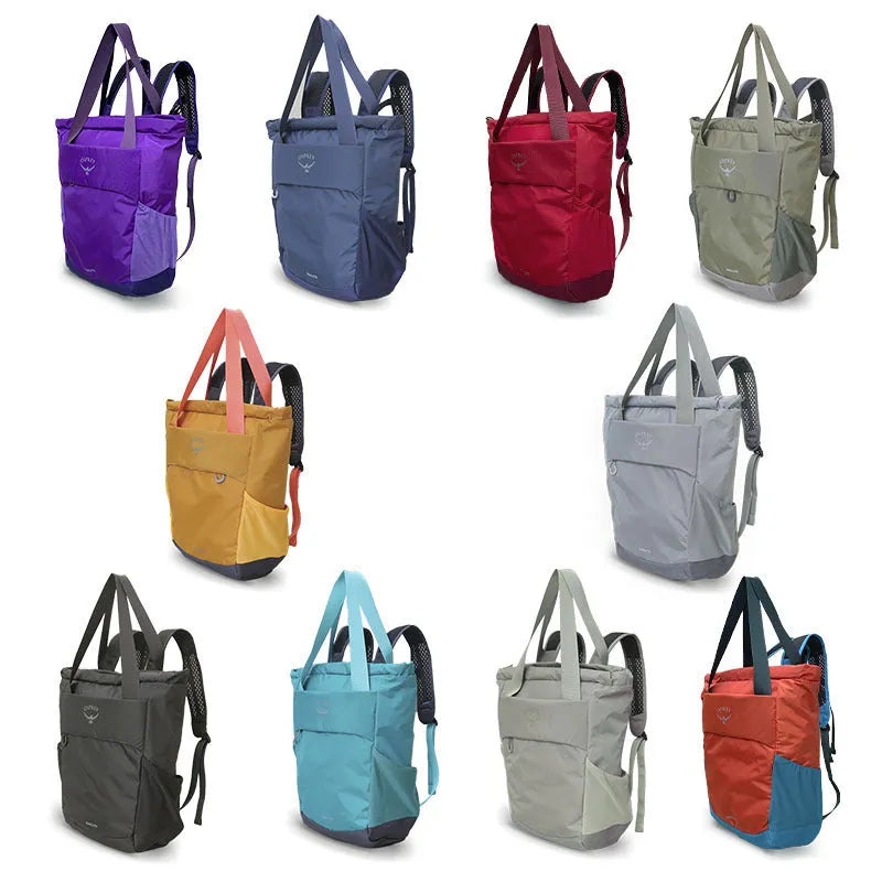 20L waterproof Oxford cloth sports backpack in army green colour with curved shoulder straps
