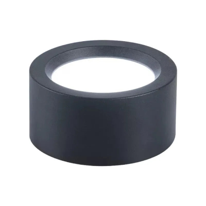 Round surface mounted LED downlight with black shell, white light, 9W to 24W options