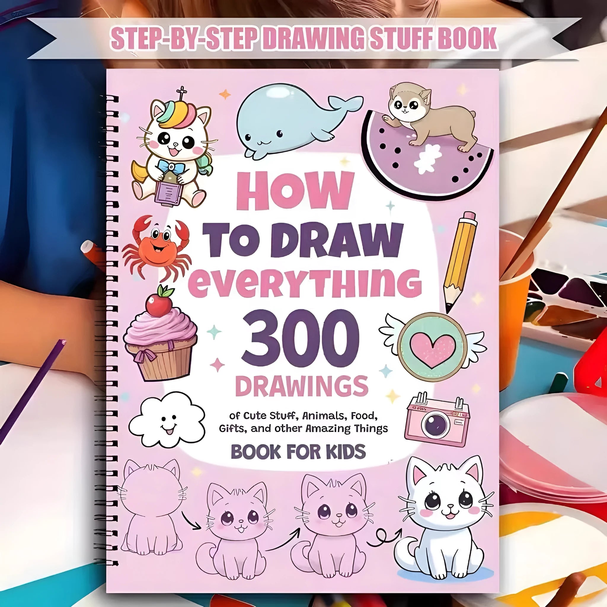 How To Draw Everything Painting Book with decomposition drawing guide, coated paper, 28.5 x 21 cm, Decomposition Drawing Book cover