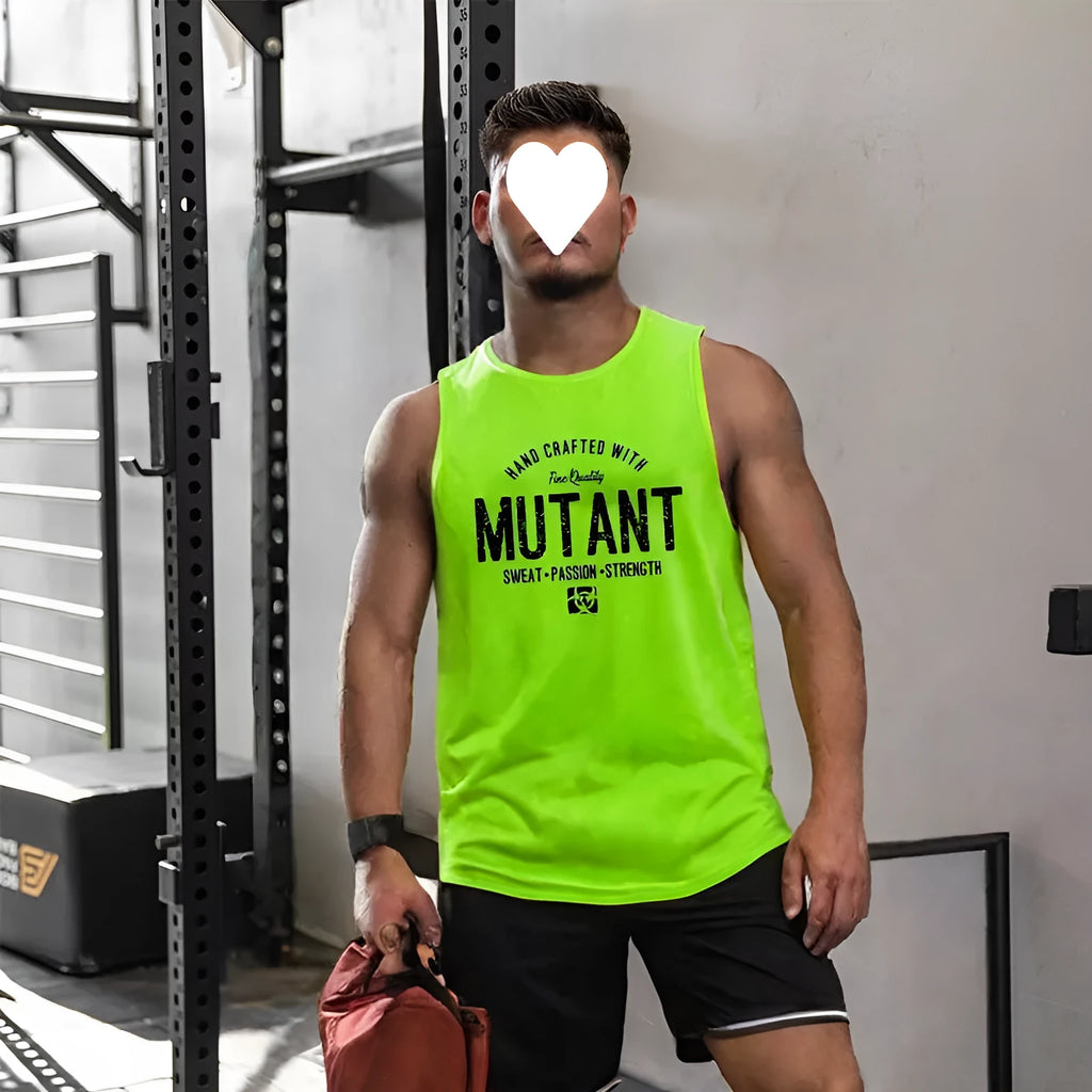 Loose-fitting polyester workout vest in multiple colour options with Asian sizing