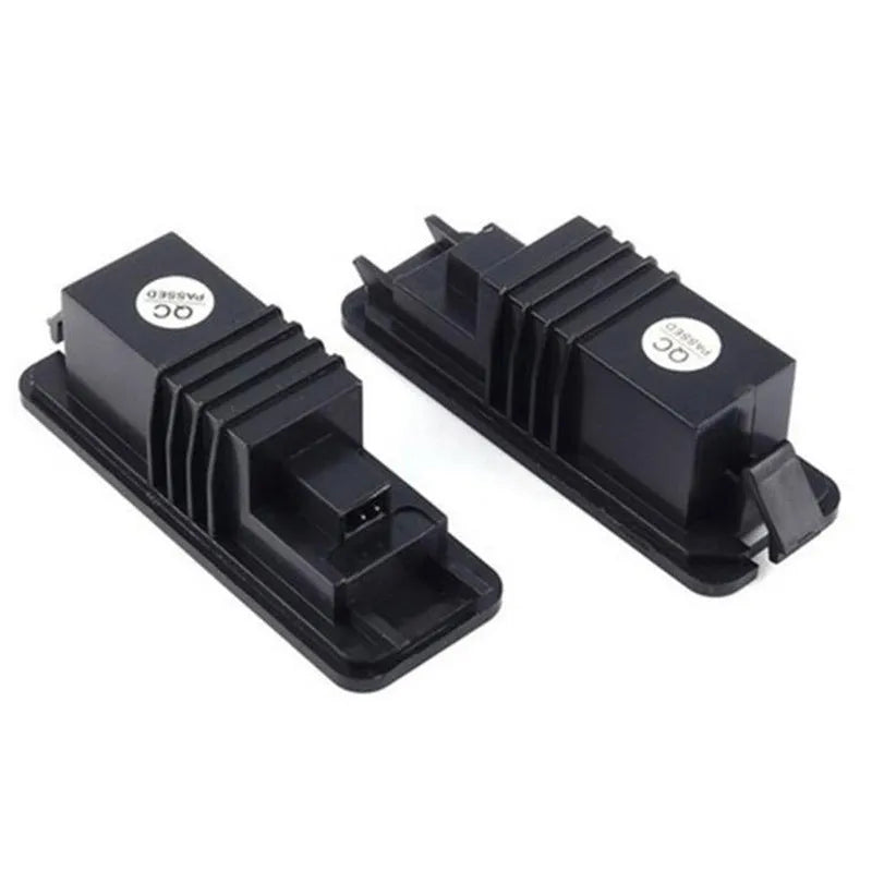 Volkswagen LED license plate light unit for Golf, Polo, Phaeton models with 24 SMD LEDs.