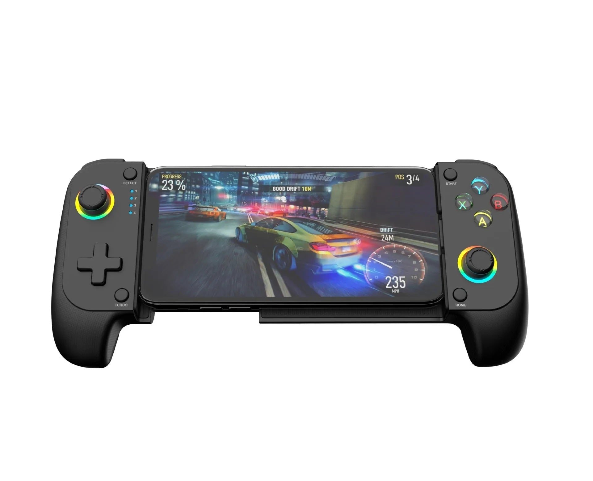 Bluetooth wireless game stretching handle controller for Android iOS mobile gaming