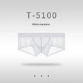 Men's seamless ice silk low waist underwear in multiple colours on a white background.