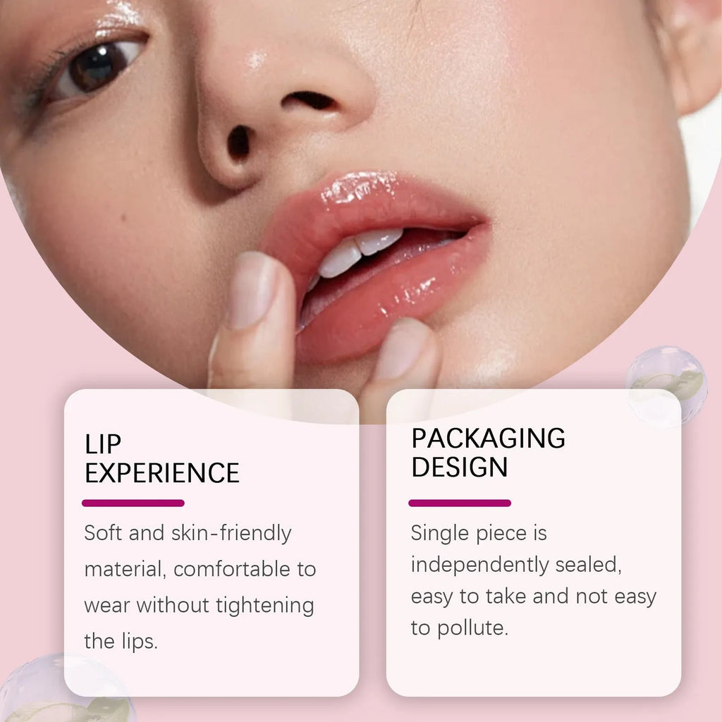 Silicone lip nursing adhesive bandage measuring 8cm by 12cm for post-procedure care