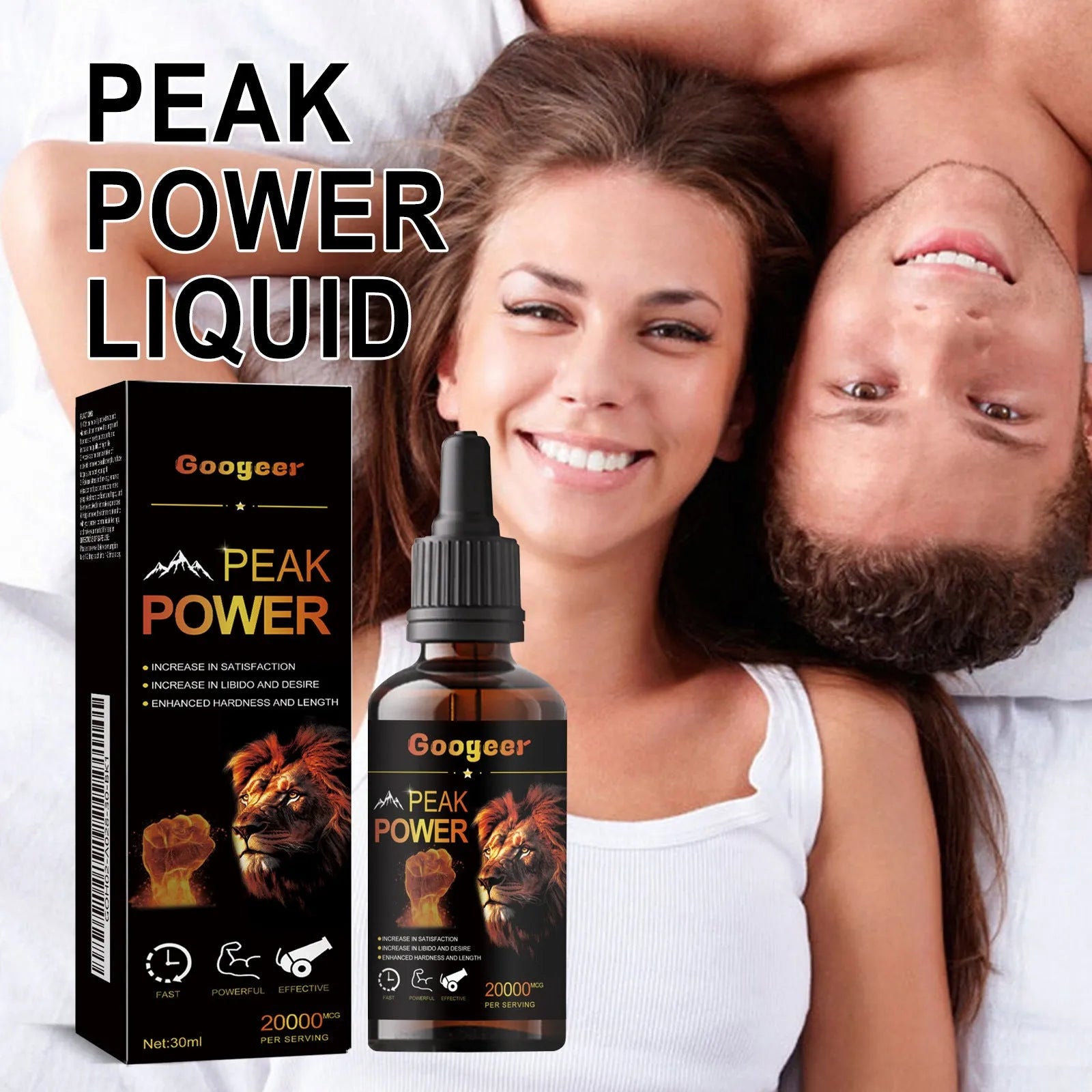 30ml bottle of liquid energy supplement for adult health and body care enhancement