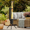 Vertical iron wood burning rocket furnace heating stove for courtyard use