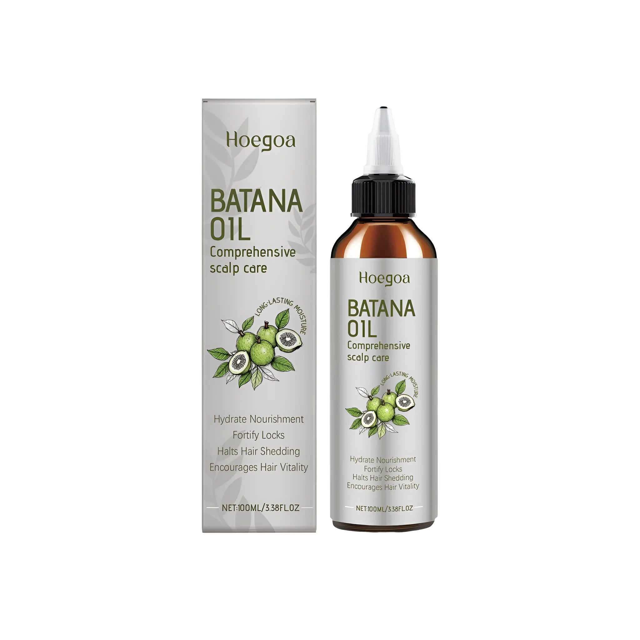 100 ml bottle of Platthana Hair Care Oil containing ginger, rosemary, and vitamin E.