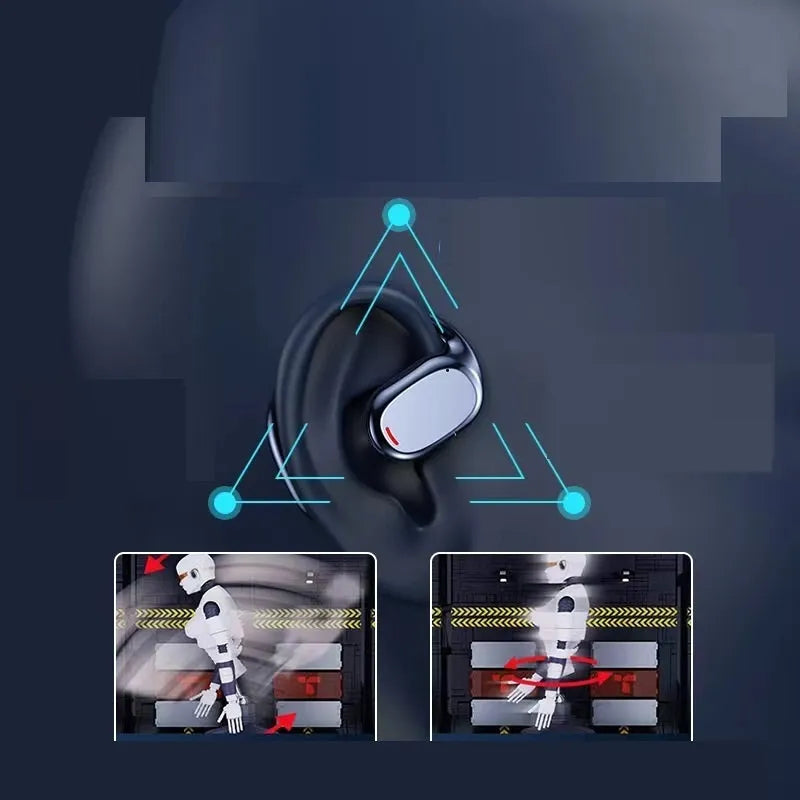 Black and white wireless Bluetooth earpluds with NFC charging case showing bilateral stereo design