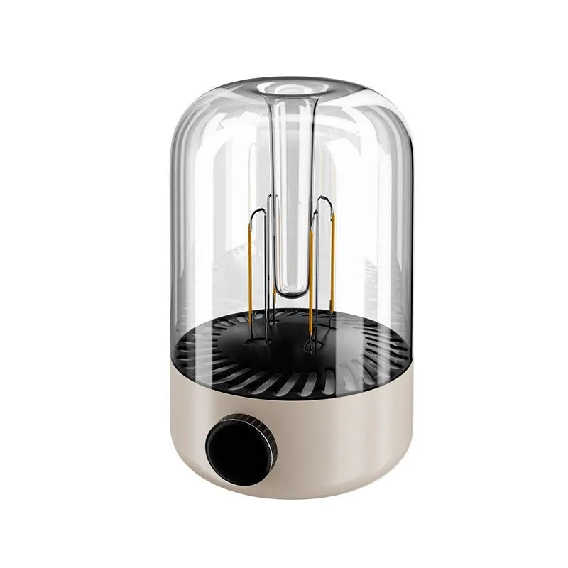 Camping ambience light with USB port and adjustable brightness control knob