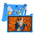 7-inch children's tablet silicone protective case with carrying strap in sapphire blue colour
