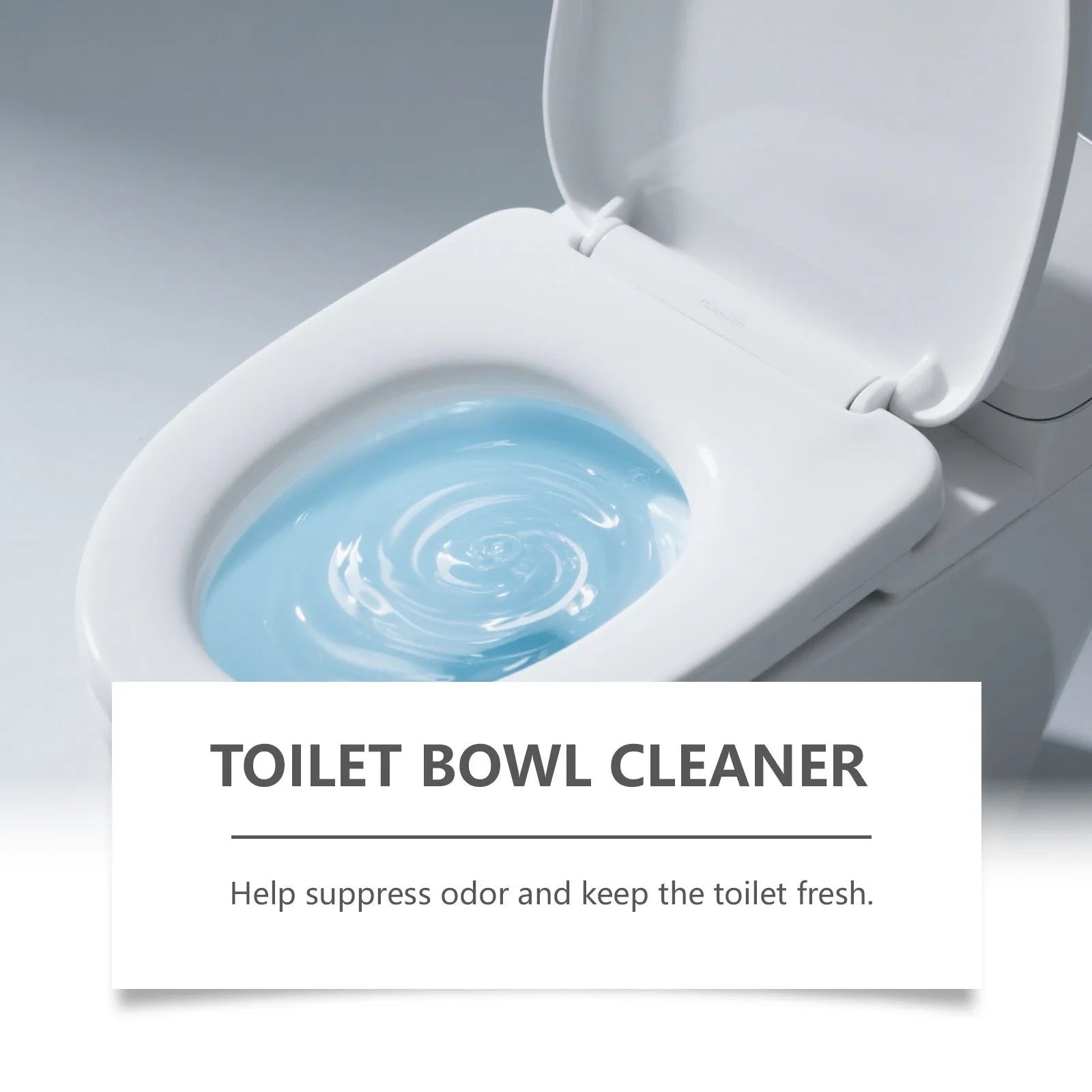 Four sachets of white toilet cleaning powder with 30g labelling for limescale and stain removal.