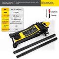 Horizontal hydraulic low profile car lifting jack with handle for tyre changes