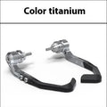 Pair of CNC machined black bow protection guards for CBR650F CBR650R motorcycle brake horn
