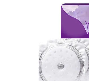 Single-use pair of adhesive chest patches for body tightening and breast enhancement skincare.