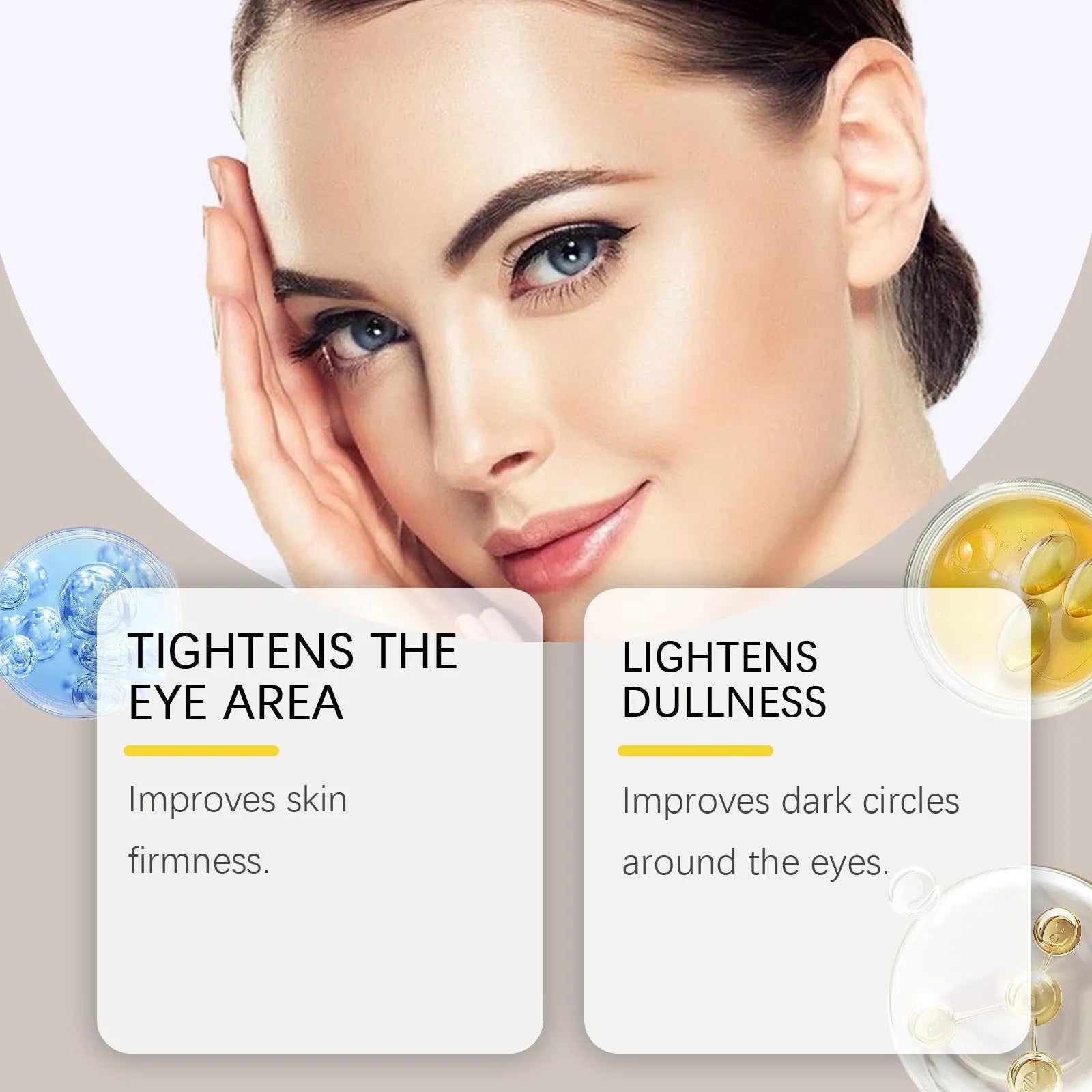Caffeine Firming Eye Cream in a 20g jar for dark circles and puffiness.