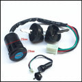 Waterproof electric door lock for car accessories with plastic housing and electrical connections