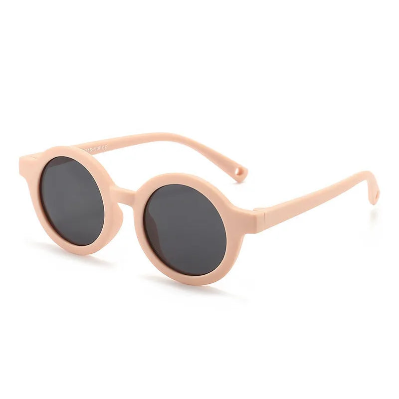 Children's round-frame polarised sunglasses with UV400 protection for 0-3 year olds