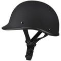 Retro hand-curved motorcycle helmet in ABS construction showing colour options including matte black, bright black, white, cement grey and carbon fibre