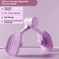 Pink and purple pelvic floor muscle trainer with rubber-coated handle and 3 resistance settings