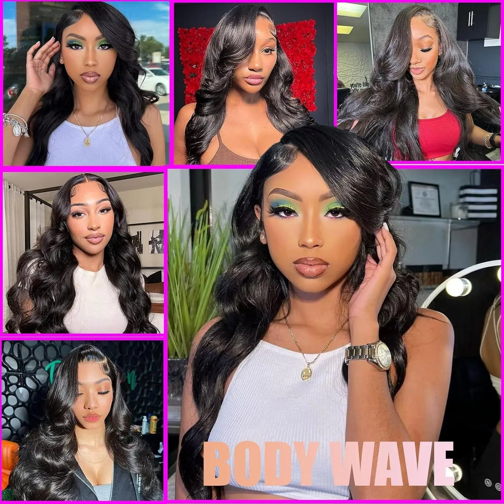 Black medium-long curly full-head synthetic wig on a lace mesh cap