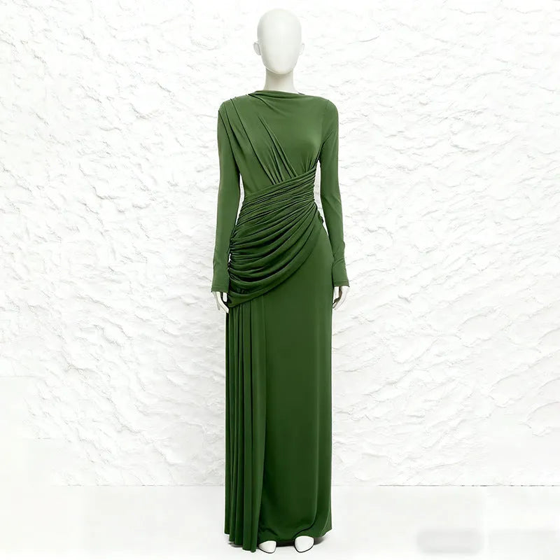 Women's solid colour polyester pencil dress in brown, black, pink, red, green colours, sizes S to XL