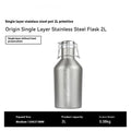 Stainless steel thermal pot with large capacity and portable handle