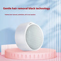 Nano glass 2-in-1 epilator and foot skin remover device in plastic body.