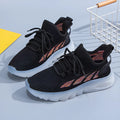 Women's black cowhide leather sports casual shoes with a high ankle and flat sole.