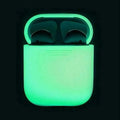Luminous silicone flip-open AirPods storage box for wireless earphone protection