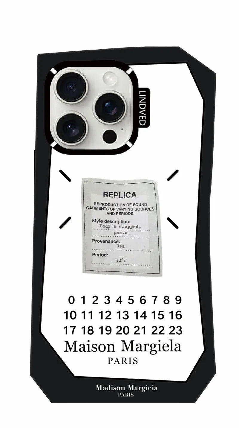 Irregular cold wind digital label TPU phone case for Apple iPhone showing shockproof protective shell